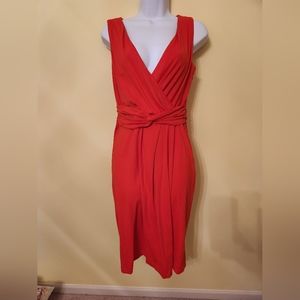 Talbots red jersey dress